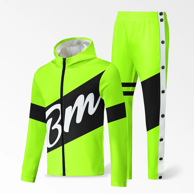 BASKETMAN Basketball Sets For Men Hoodies Button-down Pants Sportswear Fitness Uniforms Jogging Running Training Tracksuits Male