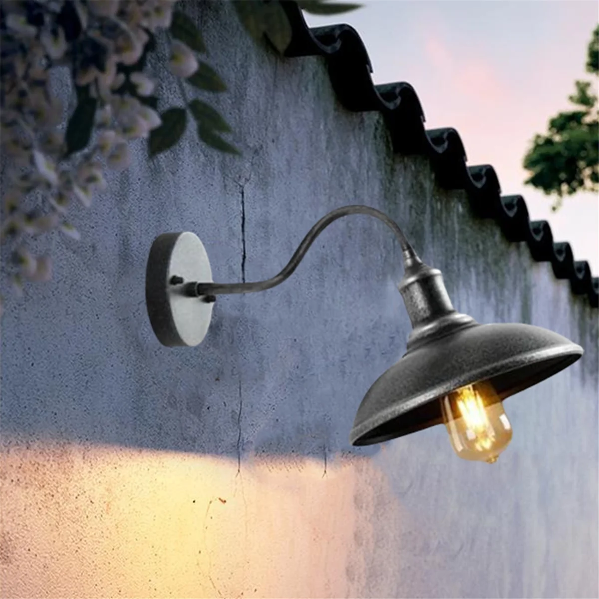 A79I レトロウォールランプロフトレトロインダストリアルスタイル屋外ウォールランプアメリカンシンプルなアイアンウォールランプ屋外防水