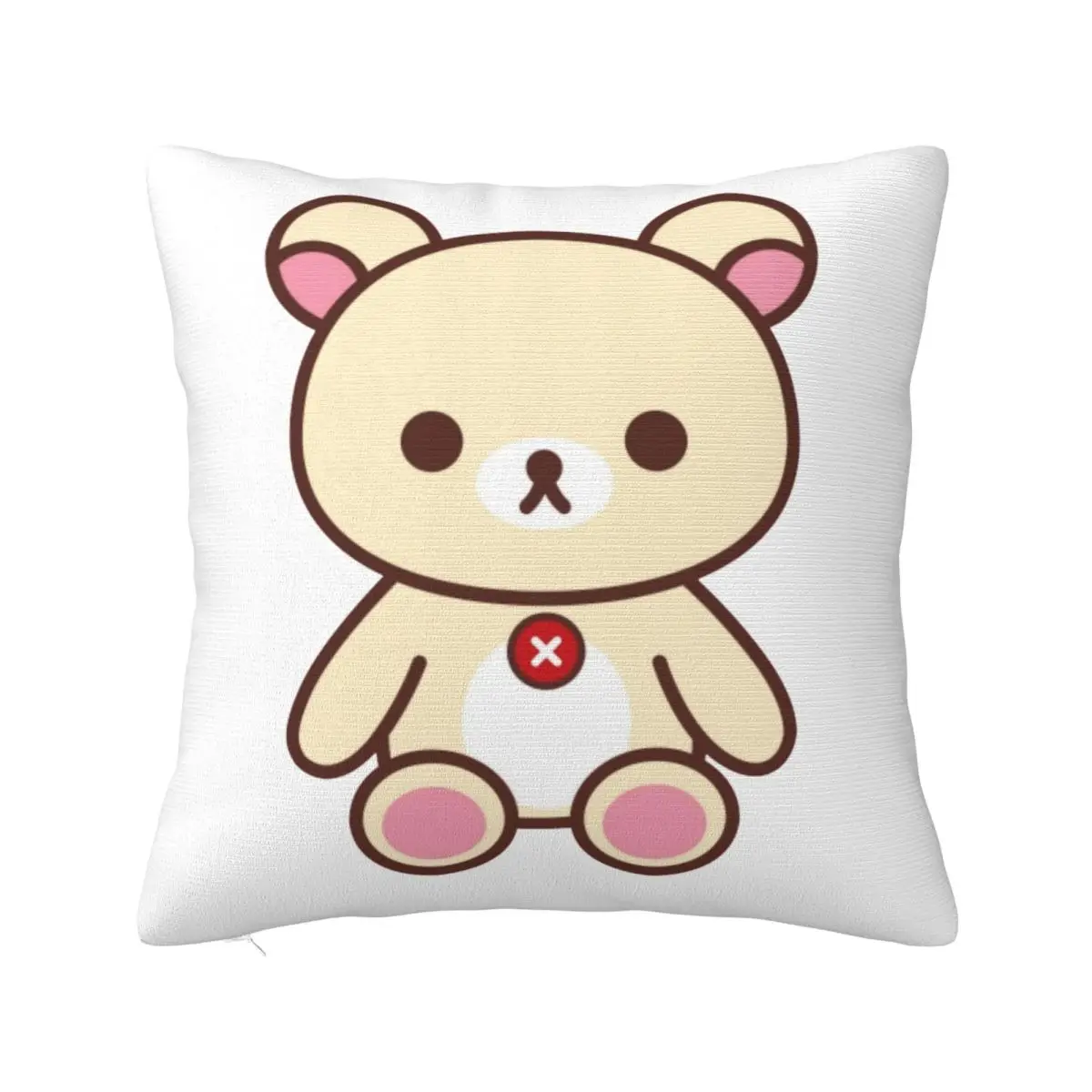 

Rilakkuma Korilakkuma Square Pillowcases Sofa Cushion Case Creative Decorative Pillow Cover 45*45