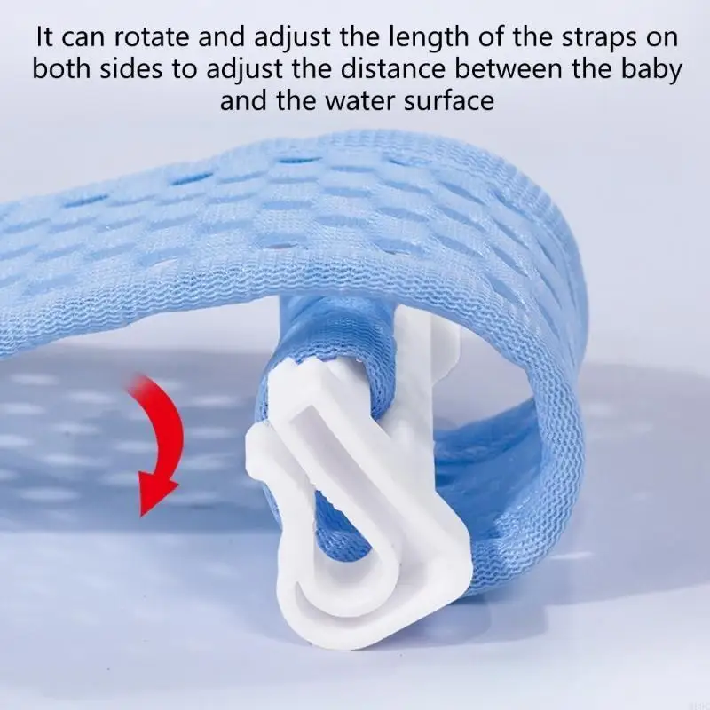 

M89C Newborns Bathtub Support Cushion Adjustable T-shape Baby Bath Net with Headrset