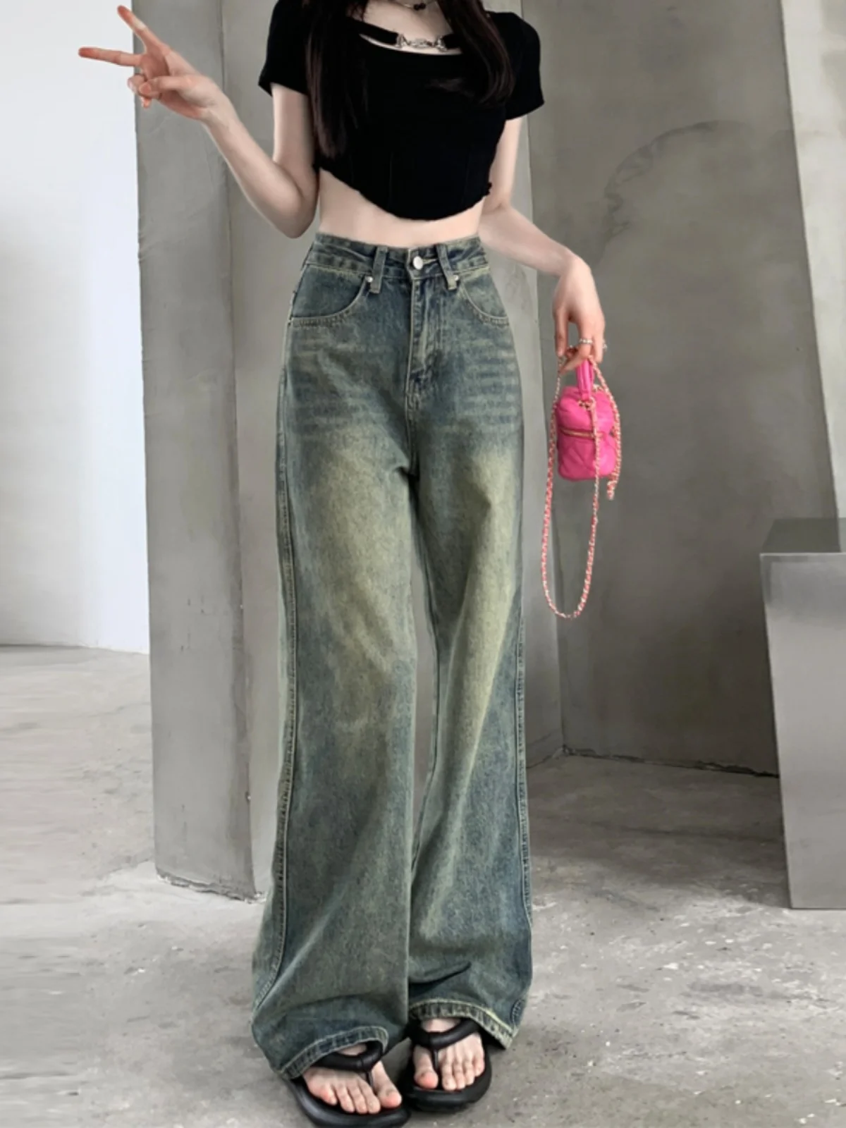 Pantalones vaqueros con curvas para mujer, vaqueros occidentales, estilo americano, Retro, Vintage, moda vaquera, cómodos, flecos y borlas