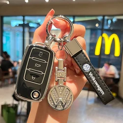 Car Key Case Cover Holder Shell For VW Volkswagen Polo Tiguan Passat B5 B6 B7 Golf 4 5 6 MK6 Jetta Lavida Keychain Accessories
