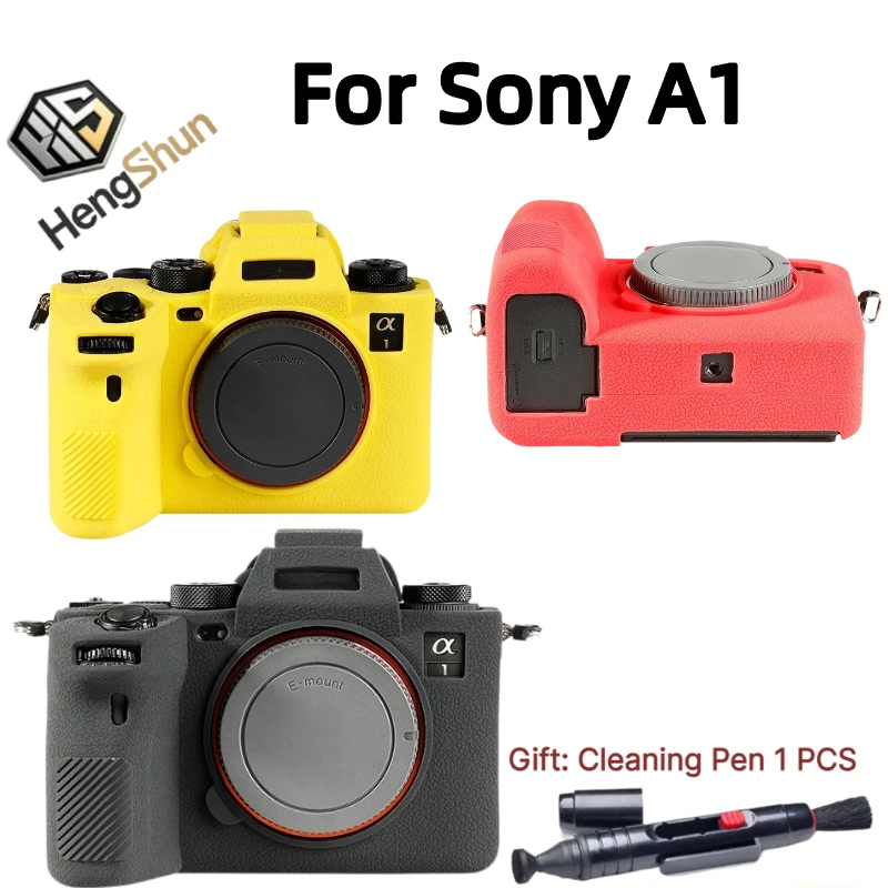 Photographic Protection case,Soft case Camera Bag For Sony A1 Camera Silicone Case + 1 PCS Free Cleaning Pen