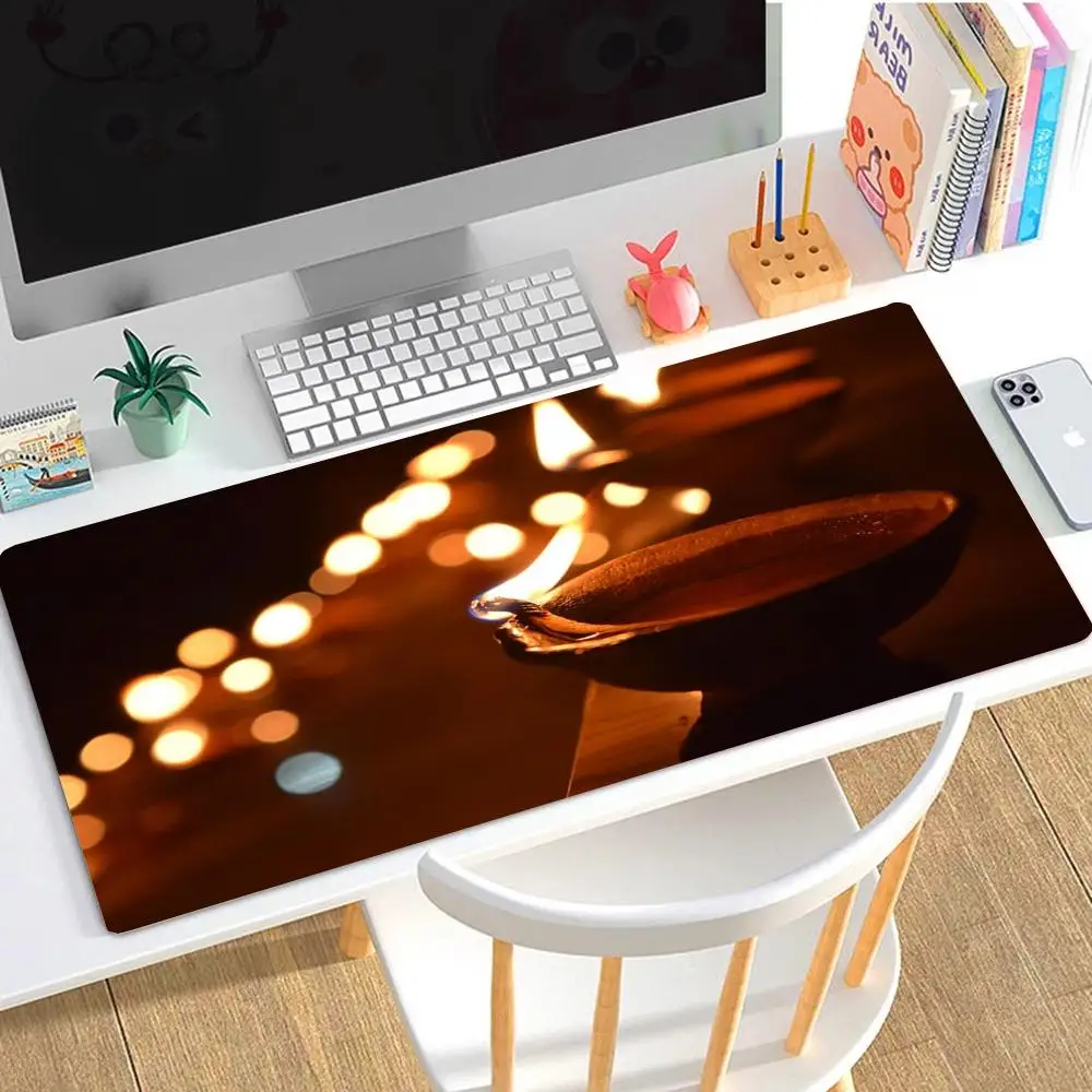 Mouse pad grande para jogos, mouse pad para computador, mesa simples, teclado de escritório