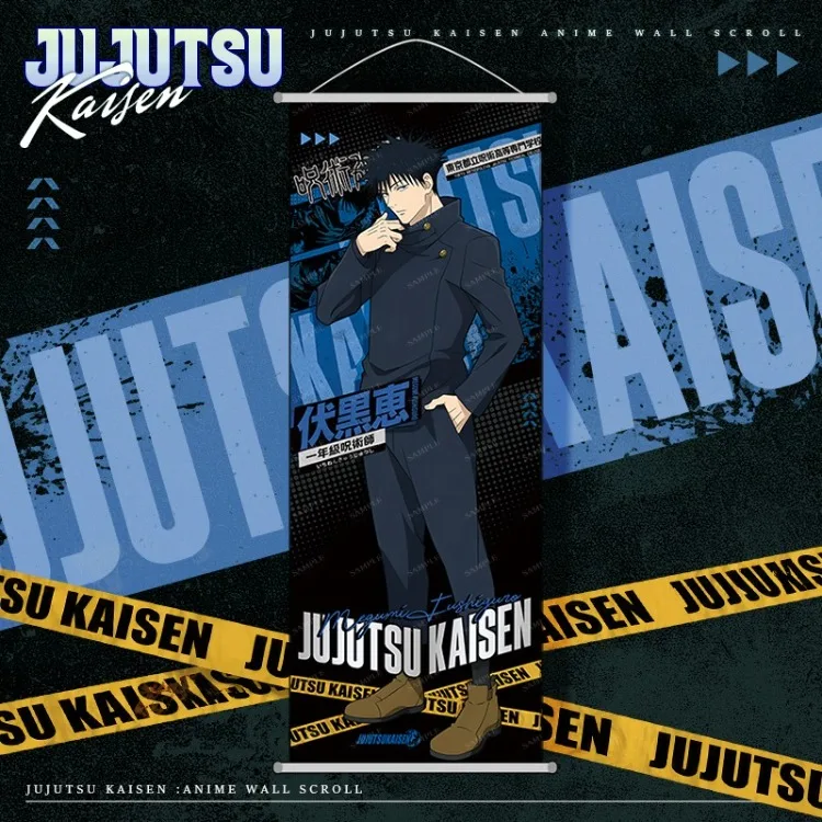 Jujutsu Kaisen Poster Cartoon Gojo Satoru Wandbild Raumdekoration Lange Wandrolle Poster Sammlerstück Urlaubsgeschenk Anime-Merchandise – Detail 3