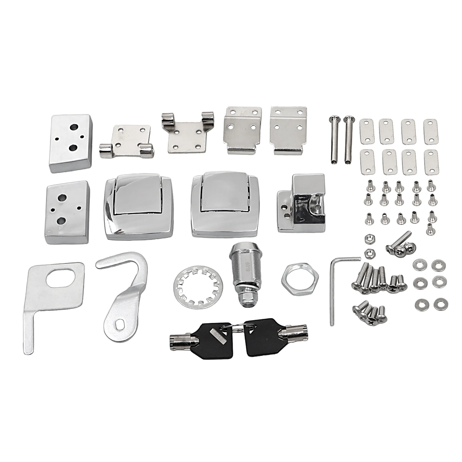 Motorcycle Trunk Latches Hinges Lock Fit For Harley Touring Road King Electra Glide 1988-2013 New Accessories
