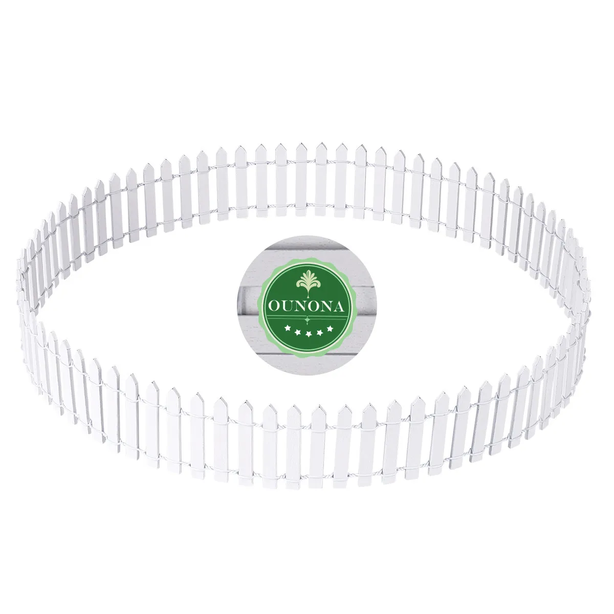 

Mini Wood Fence DIY Decor for Fairy Garden Bonsai Terrarium Christmas Tree Landscape White Picket Fence Miniature Outdoor Indoor