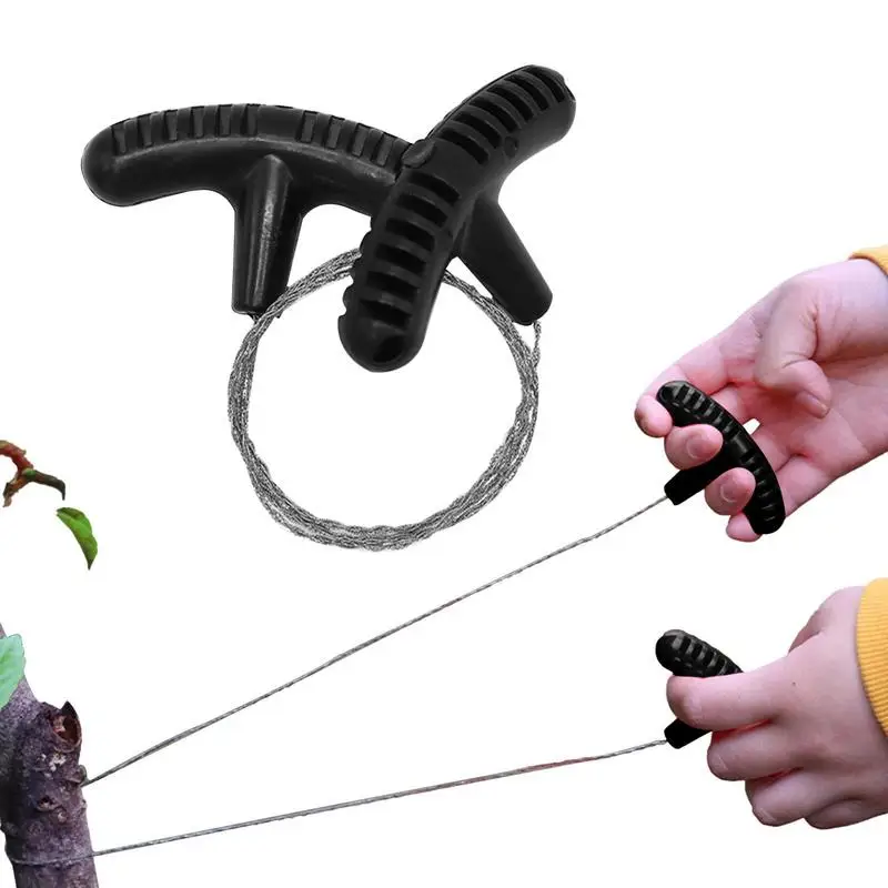 Hand Pocket Chainsaw Cable Wire Saw String Rope Saw Backpacking Gear Sturdy Pipe Cutting Tool Multifunctional Survival Wire Saw