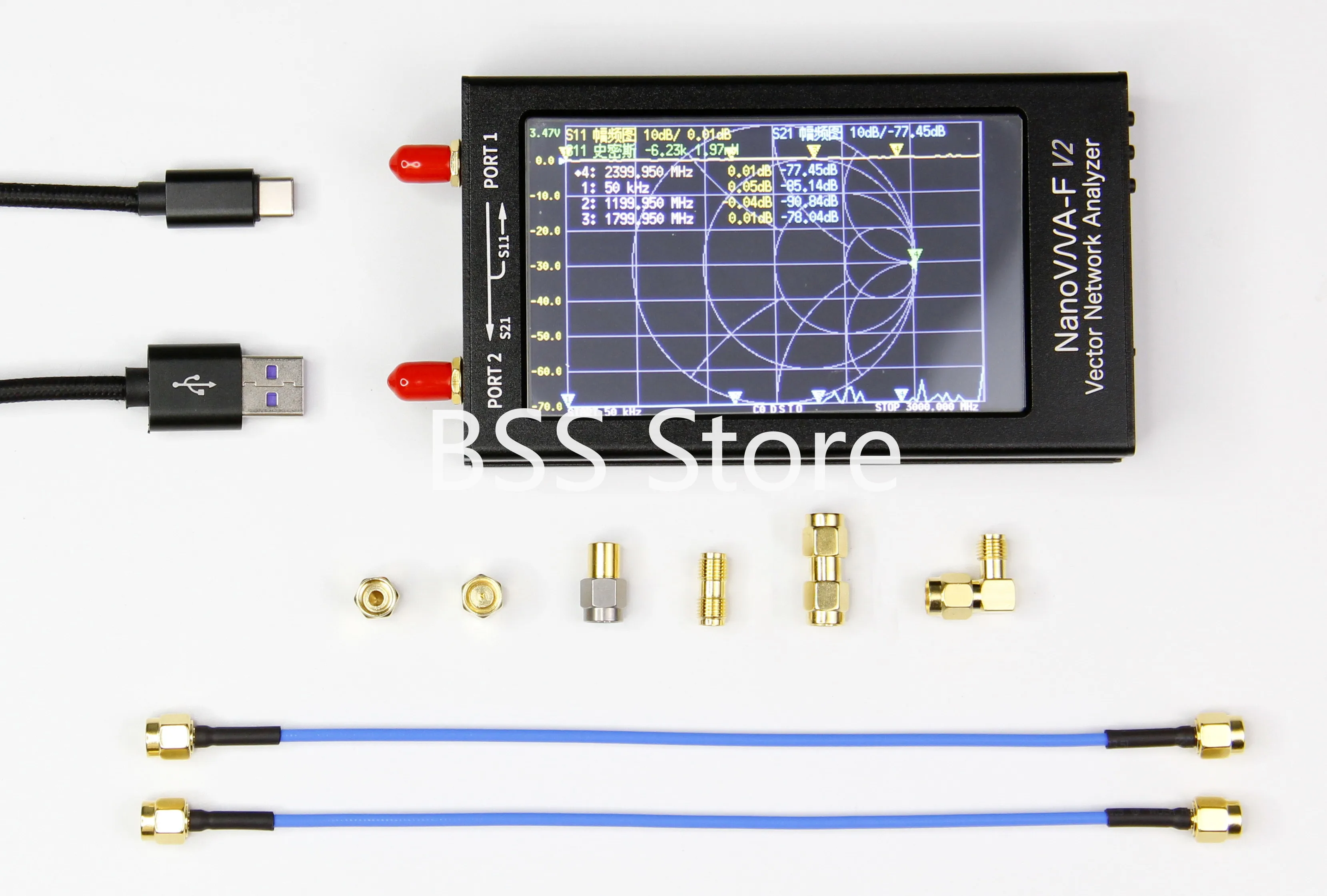 50k-3G vector network analyzer 4.3 inch HF VHF UHF antenna analyzer Module