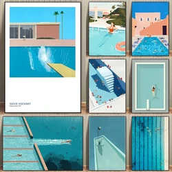 Abstract Inspiring Poster Expand Comfort Zone Swimming Pool Print Canvas Painting Wall Art Pictures for Office Home Decoration