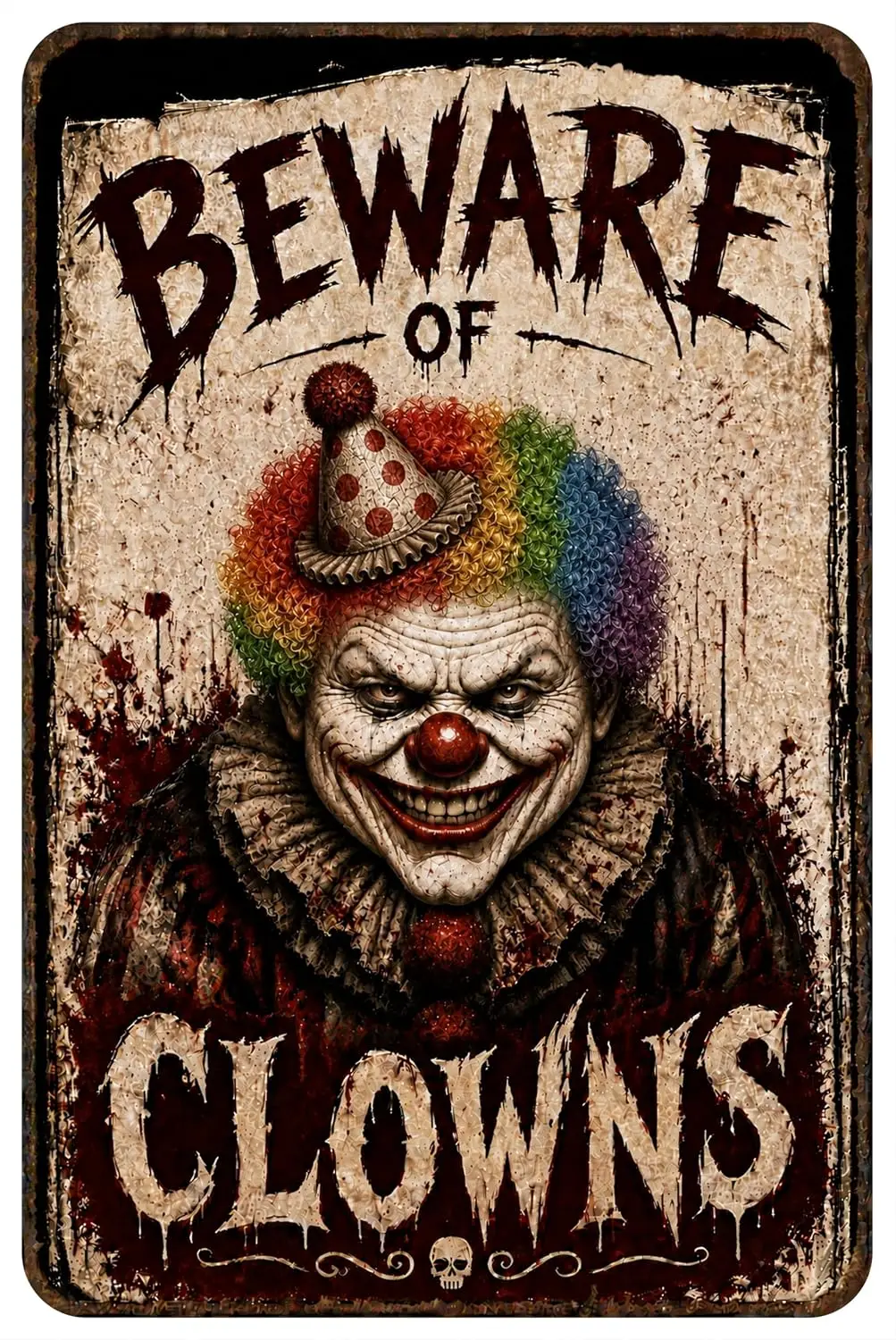 Halloween Clown Decor Creepy Signs Clowns Decorations Outdoor Yard |   Size, Halloween Decor, Indoor & Outdoor Circus Yard H