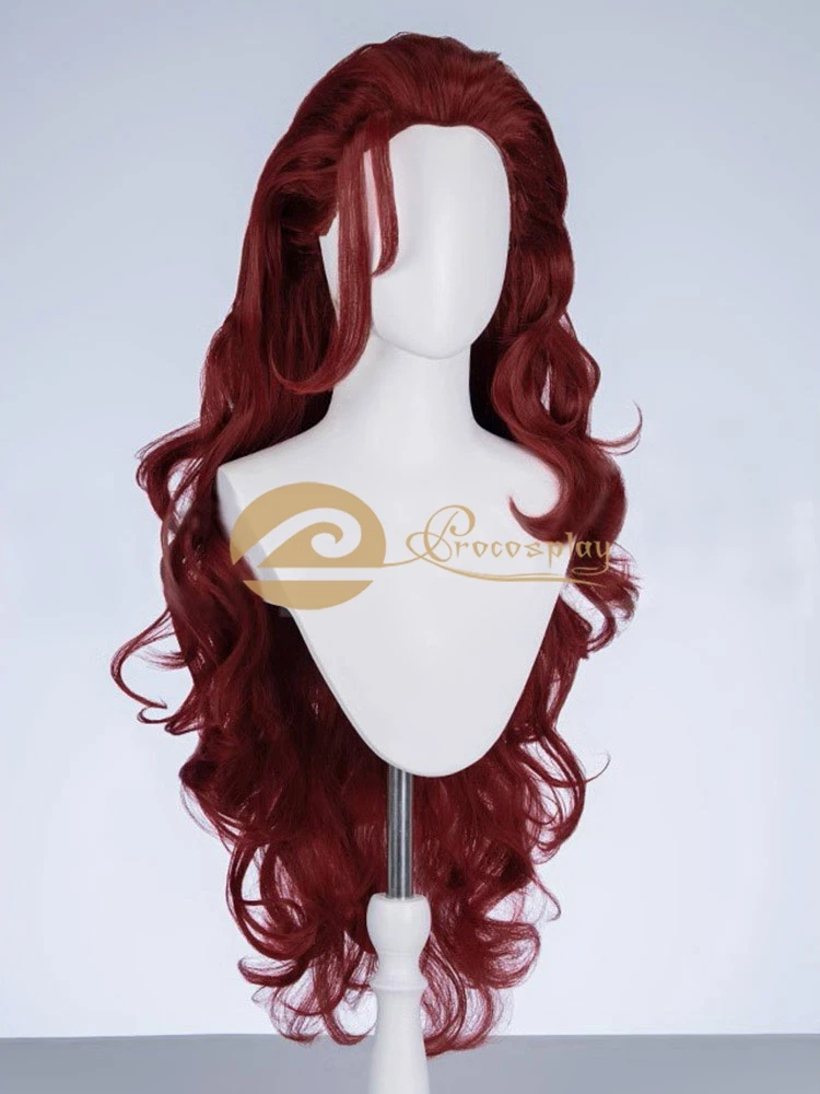Wanda Cosplay Pruik Wijnrood Haar 2025, Game Cos Accessoires voor Vrouwen Volwassen C09371