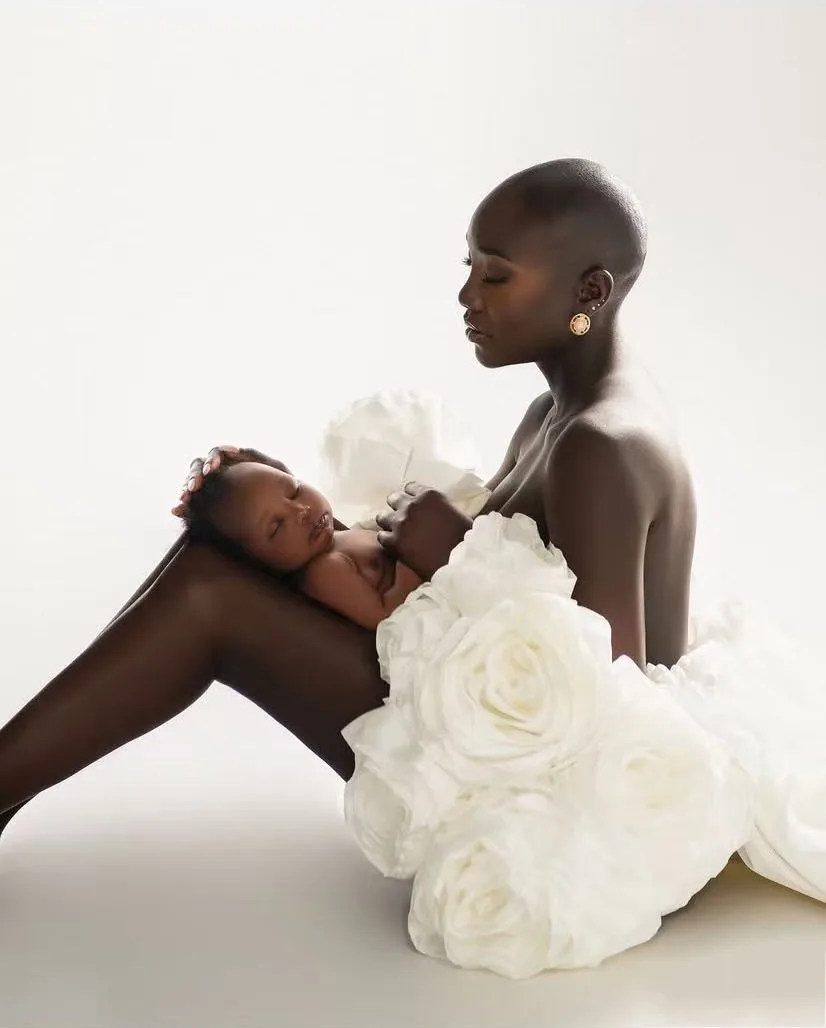 Ivoor bloemen jas organza vrouwen Cape handgemaakte moederschap oversize jas bruiloft bruids tops bloemen jas voor fotoshoot