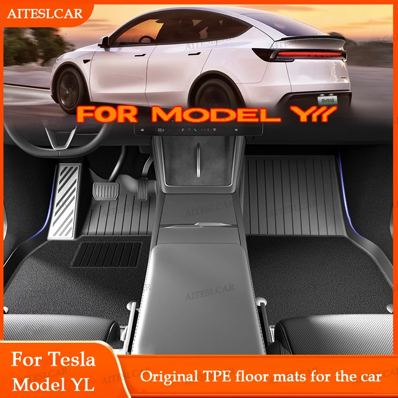 

For Tesla New Model YL Launch 2026+ Car Floor Mats Cargo Liner Trunk Mats Backrest Kick Pads Protection Car Interior Accessories
