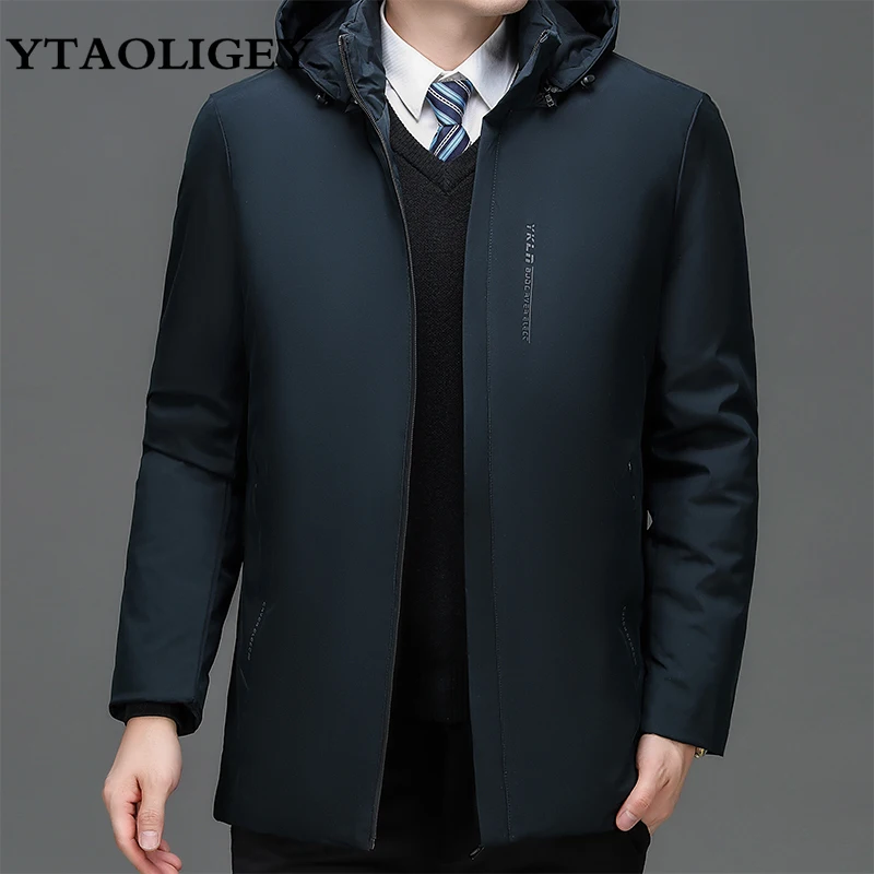 

Mens Winter Cotton Hoodie Jackets Thicken Warm Jacket Men Business Casual Puffer Jacket Male Windbreaker Coat Chaquetas Hombre