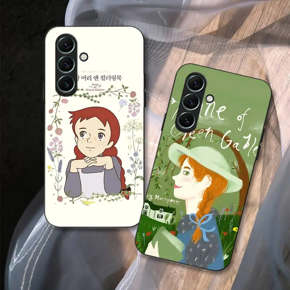 Anne Of Green Gables Shirley Plating Phone Case For Samsung S 24 Fe 25 Ultra Plus 20 Lite 21 30 22 23 24 22 Ultra 5G Fundas