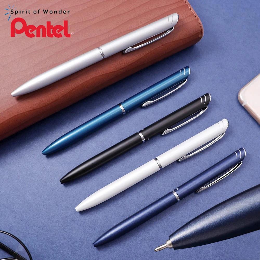 Japan Pentel ENERGEL Gel Pen BLN2005 Barrel Low Center of Gravity Needle Tube Quick-drying Black Pen 0.5mm Stationery