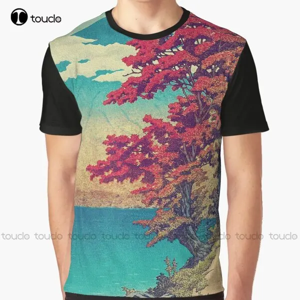 The New Year In Hisseii - Nature Landscape Graphic T-Shirt Mens Tee Shirts Digital Printing Tee Shirts Christmas Gift Xxs-5Xl