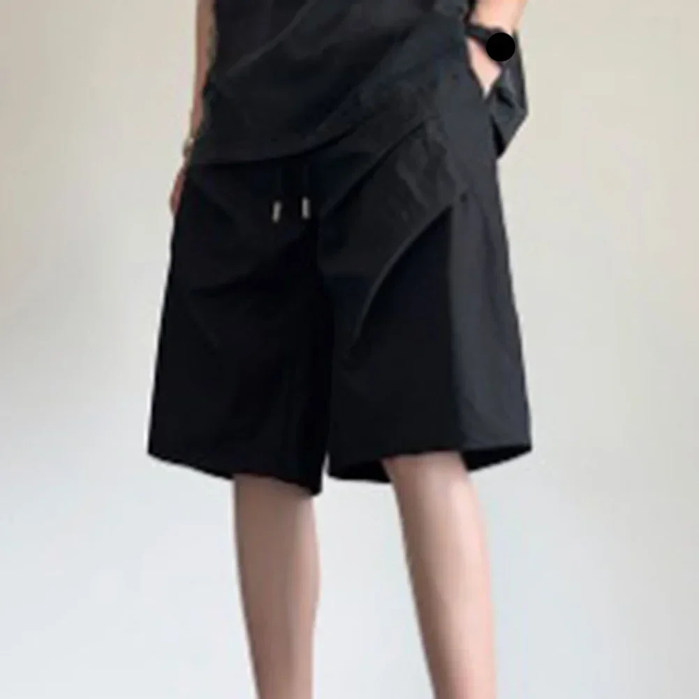

Causal Look Mens Ice Silk Shorts Suitable for Work or Play Thin Fabric for Comfort and Fast Drying Capabilities with Lace Up