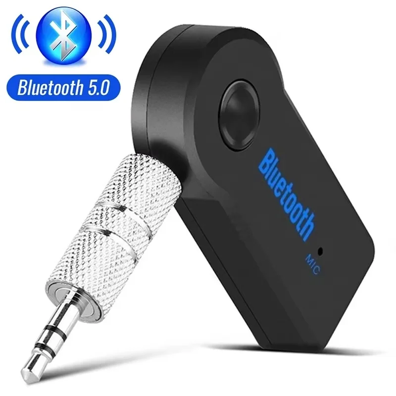 2-in-1 Wireless Bluetooth 5.0 Empfänger 3,5 mm Klinke für Auto Musik Audio Aux A2DP Kopfhörer Sender Adapter Empfänger Freisprecheinrichtung