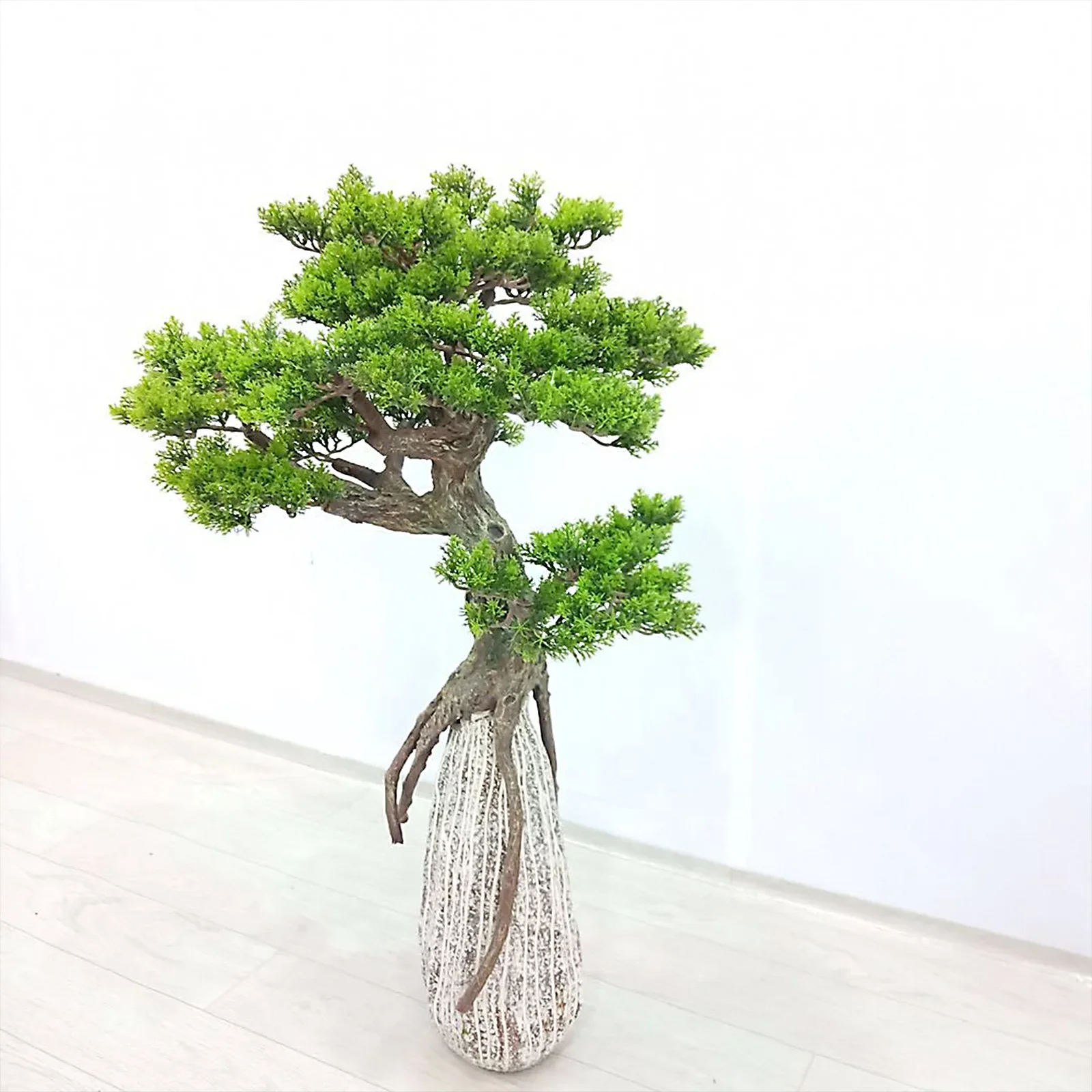 Pine Branches Fake Plant Artifivcal Flower Leaves Simulation Plants Coration Thuja Leaf Durable Plastic Shooting Props Bonsai