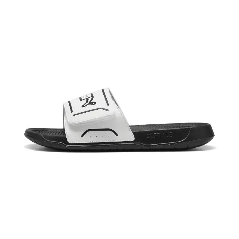 

Puma Slippers Men's Shoes Women's Shoes Sandals Sports Beach Shoes Casual One-Piece Velcro Sandals 400338-02