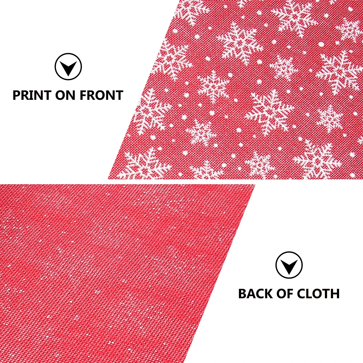 

Christmas Tablecloth Printed Snowflake Design Fabric Mats Decorative Holiday Dining Cloth 50x300cm