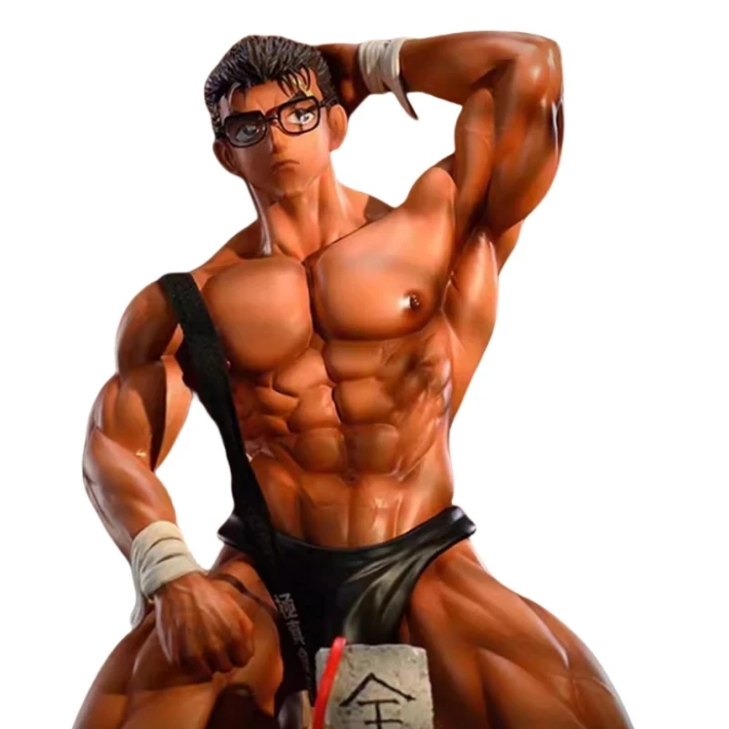 30.6Cm Resin The President's Secret Studio Black Belt Kyogoku Makoto Action Figure Statue Model Ornaments Garage Kit Toys Gift