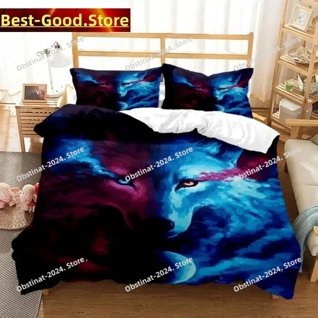 

Wolf Digital Print Polyester Bedding Sets Child Kids Covers Boys Bed Linen Set For Teens Bedding Set Bed