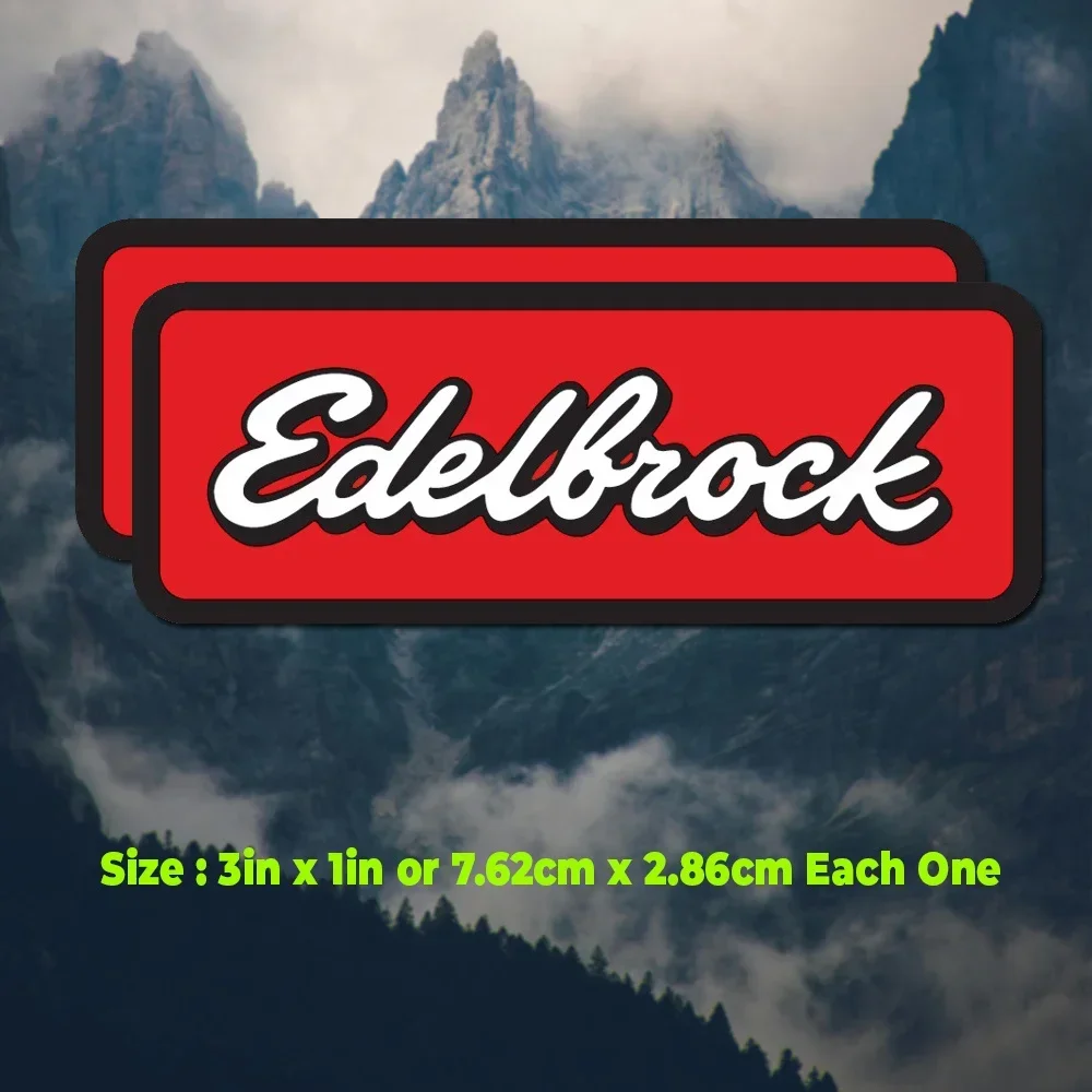 4PCS/SET Edelbrock Tuning Vinyl Sticker, Waterproof UV Resistant for Car, Skateboard, Phone, Holiday Gift