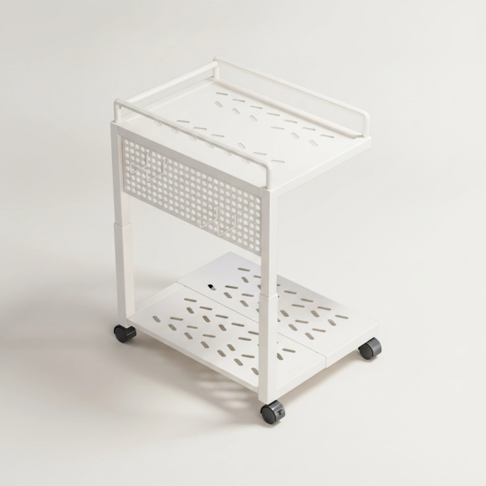 Computer Desktop Stand with Wheels Wheeled Computer Desktop Stand Rolling Computer Tower Cart Heavy-Duty Computer Tower Cart