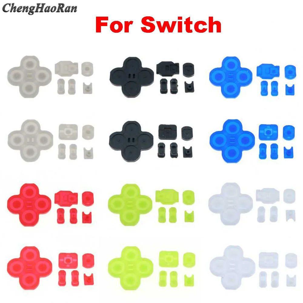 

1set/1pair For Nintendo Switch NS Joy-Con Left Right Controller Conductive Rubber Silicone Button Pad Kit For JoyCon Replacement