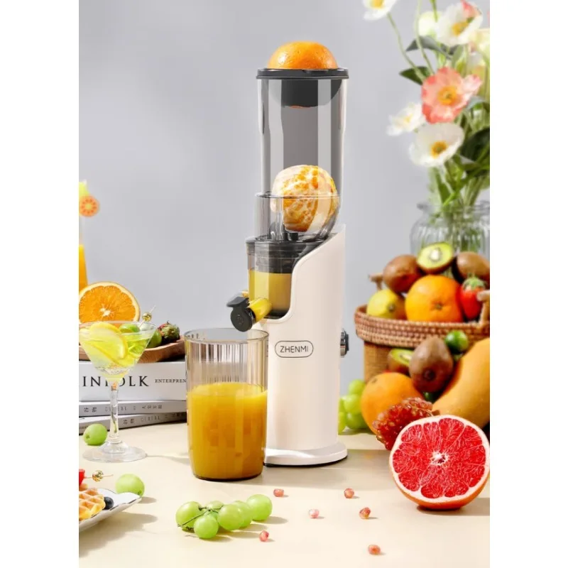 Spremiagrumi Zhenmi con contenitore per polpa separato e alimentatore largo-perfetto per produrre succhi sani e deliziosi