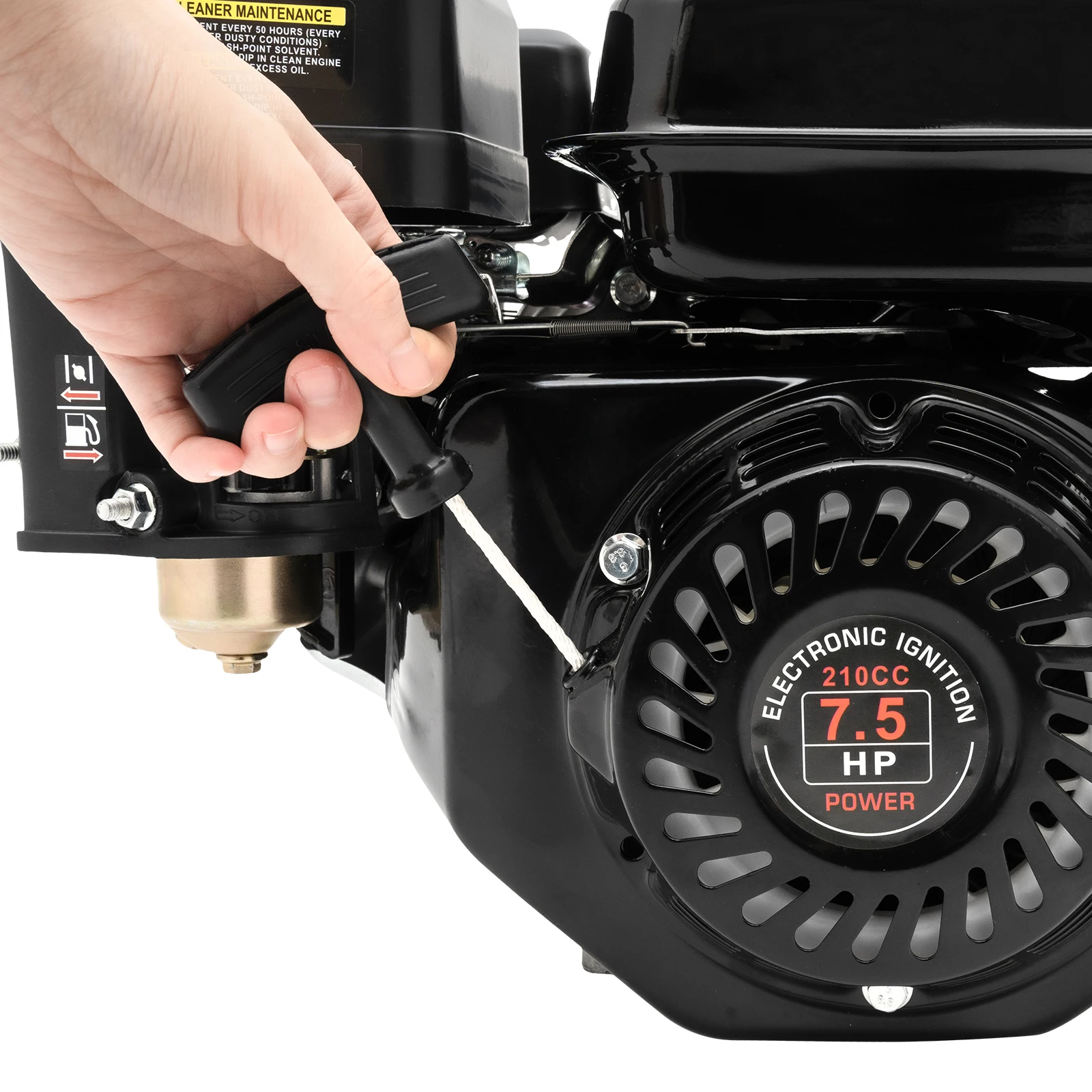 가솔린 엔진 스탠드 모터 3600 rpm 카트 모터 구동 모터, 전기 시동 7.5 HP 가솔린 엔진 플로어 모터 210 cc 풀 시동