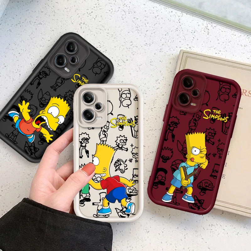 

The Simpsons Art Cool Eye Ladder For Xiaomi Redmi Note 13 12 12C 11 11S 10 10C 10A 9C 9A Pro 5G Funda Phone Case