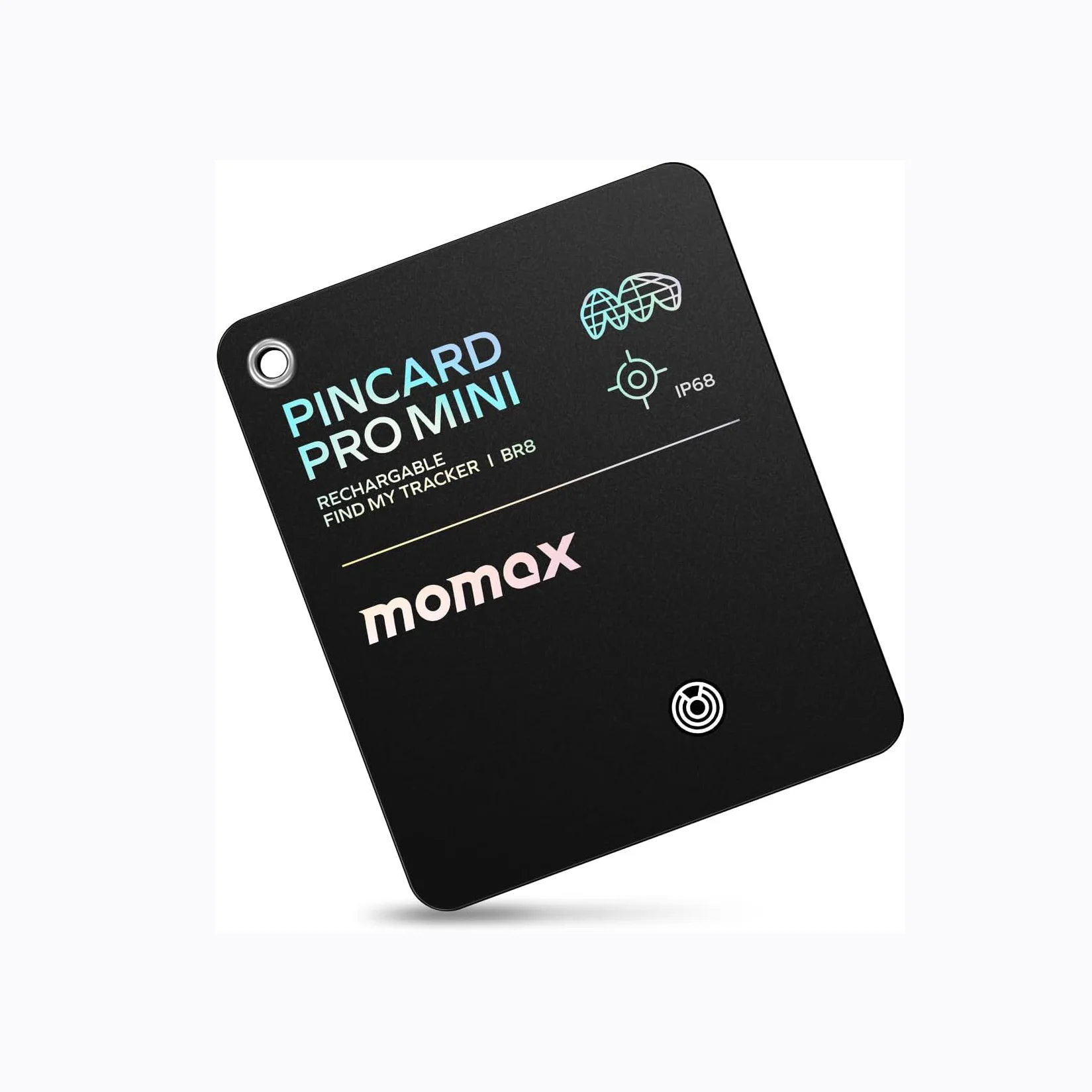 Momax Wallet Tracker Smart Finder - Rechargeable Slim Bluetooth Key Tracking Card, Item Locator for Luggage Tag