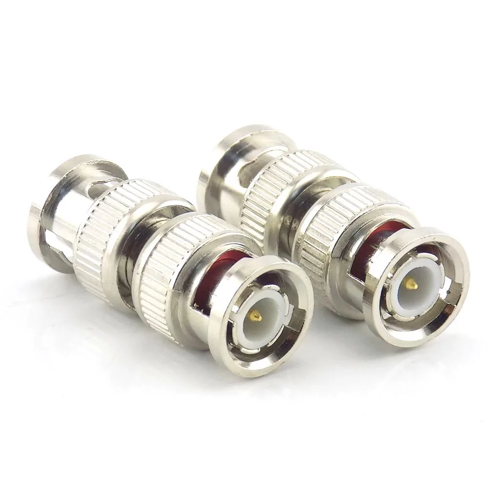 50 Stuks 100 Stuks Bnc Mannelijk Naar Bnc Mannelijke Connector Koppeling Cctv Accessoires Splitter Plug Adapter Voor Rg59 Cctv Kabel Adapter L19