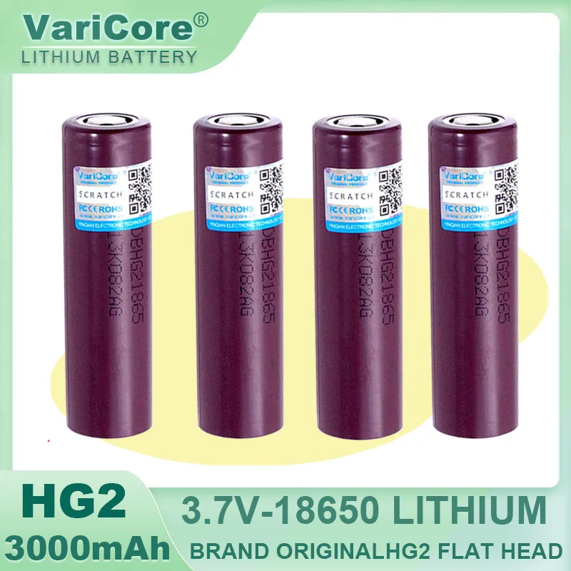 

Original HG2 18650 3000mAh Rechargeable battery 18650HG2 3.6V discharge 20A dedicated Power batteries