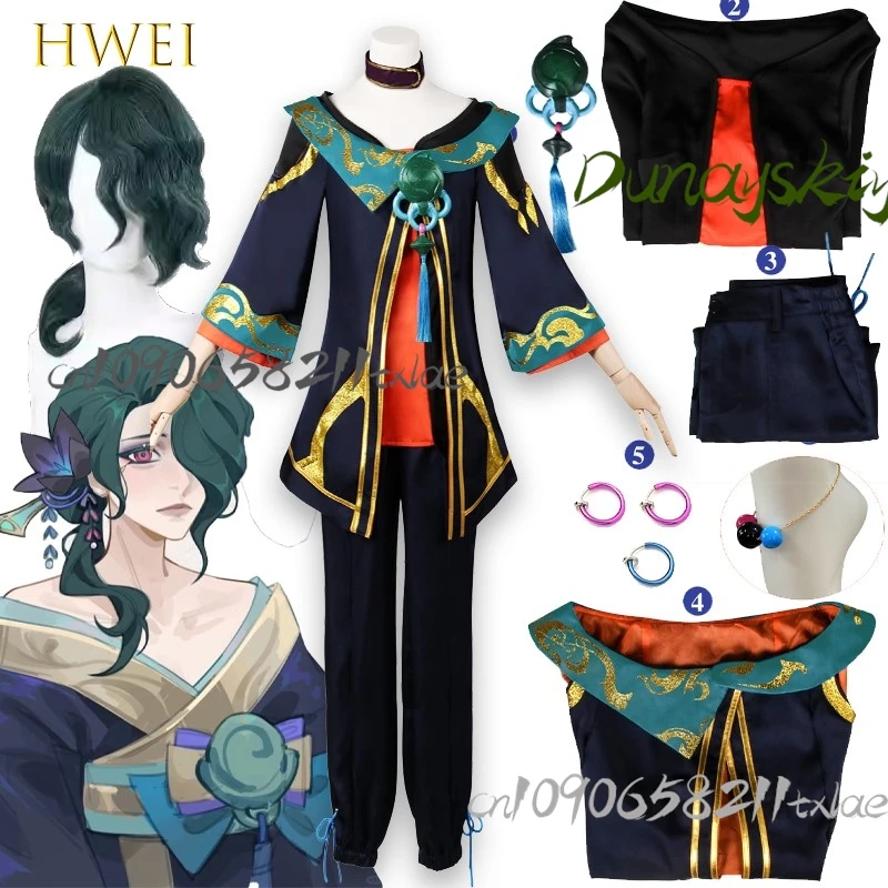 

Game Men Cosplay Costume Cos Game Hwei Wig Women Men Party Uniform Hallowen Play Role Clothes Clothing Kawai