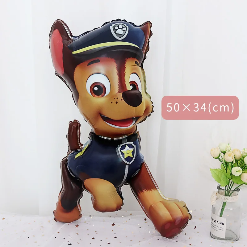 Paw Patrol Chase Aluminium Balloon Cartoon Skye Marshall Rubble Rocky Balloons Children Birthday Party Holiday Event Decoration