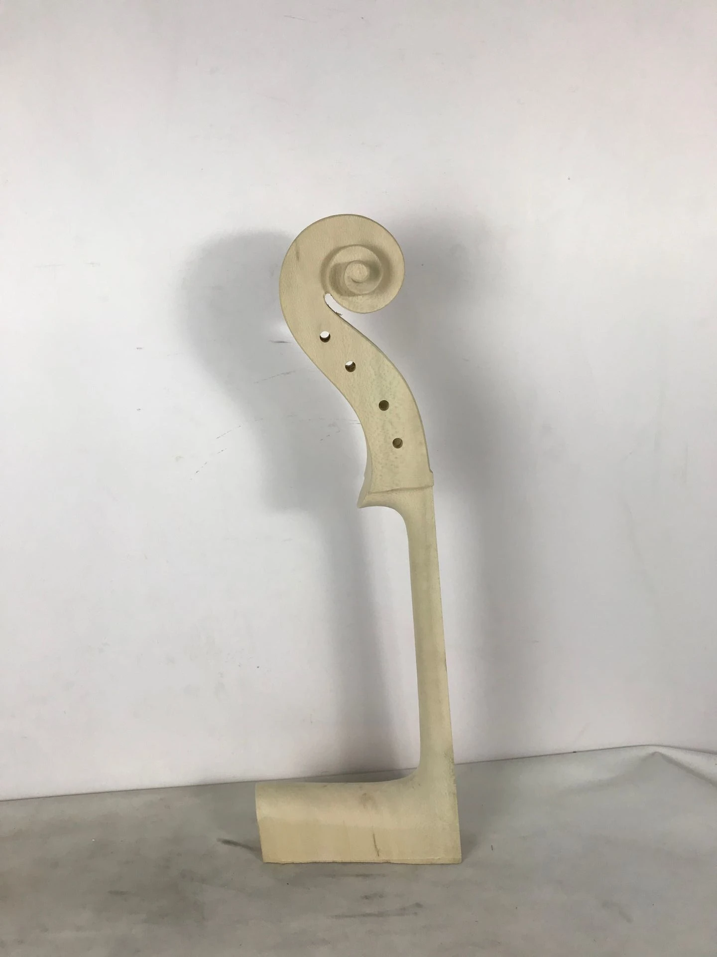 Professional Maple White Cello Neck, High Quality, Hand Carved, 4/4 Cello Head, Solid Wood, Student, 1Pc