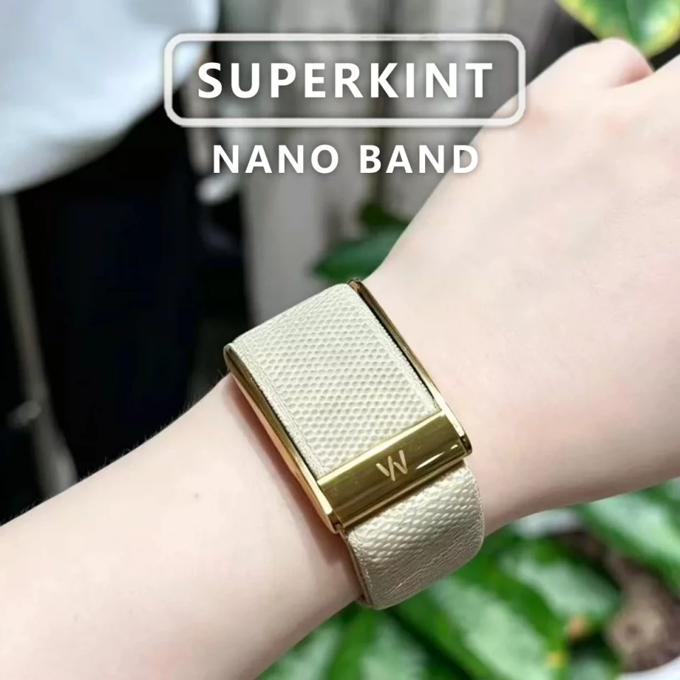 Adjustable Dune Color Wristband Strap With W Logo Gold or Bright Silver Frame Replacement Band For Whoop 5.0 MG Fitness Tracker