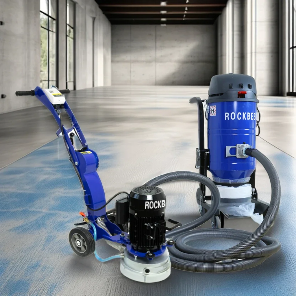 220v/110v concrete floor grinder with vacuum