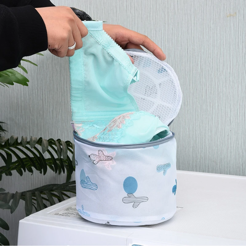 5pcs Laundry Bag Thickened Embroidered Sandwich Laundry Bag Set Underwear Socks Washing Net Bag Washing Machine Washing Bag