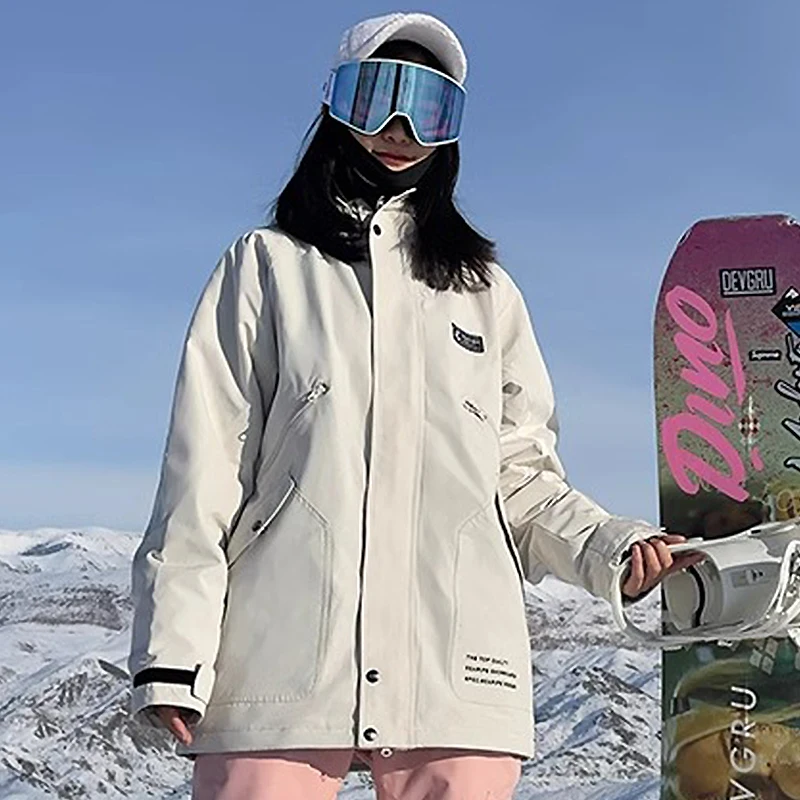 Abrigos de esquí para hombre y mujer, chándal cálido con capucha, Chaquetas deportivas de Snowboard para montaña, ropa de esquí a prueba de viento,