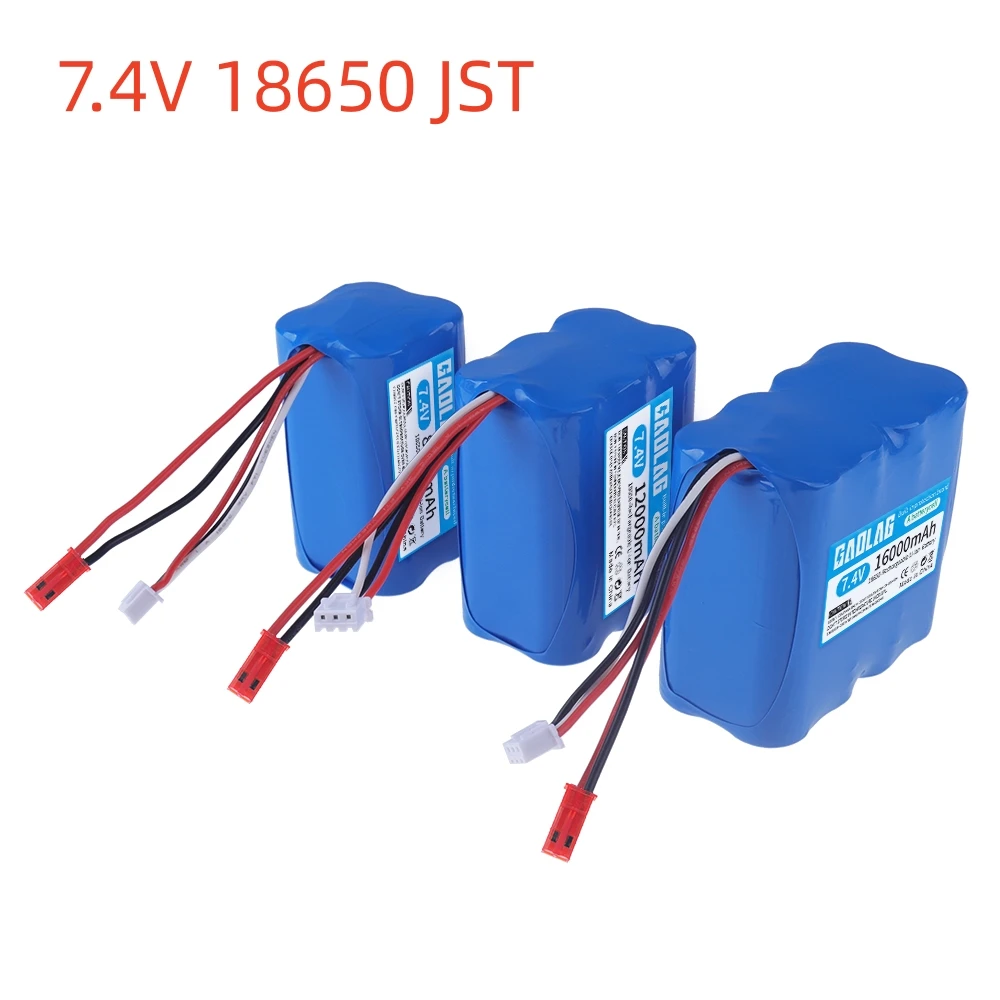 7.4V 4000mAh/16000mah 18650 2S Battery JST plug/USB for  For HuanQi 957/948/848B/827B/823/955/956/957/948 MJX F45/T55 RC cars