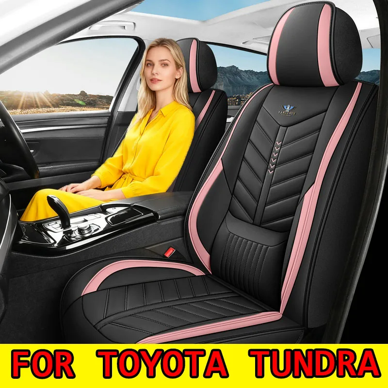 

FOR TOYOTA TUNDRA Car seat cover Waterproof Faux leather soft full wrap waterproof wear-resistant seat cover full set of 5 seat