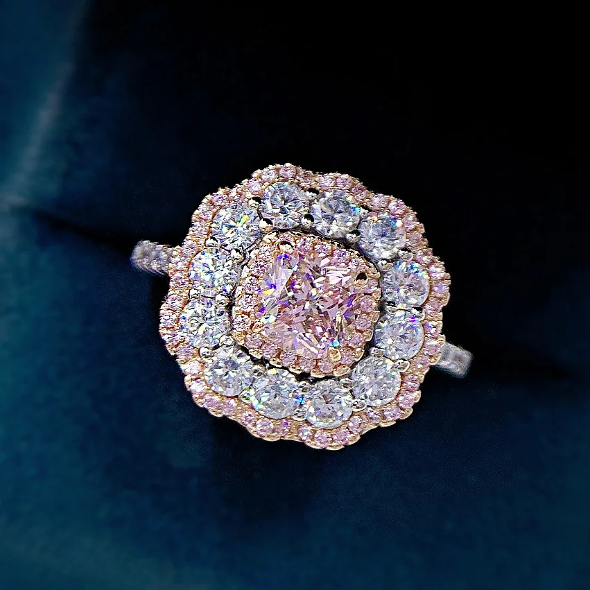 Princess Diana Lab Topaz Diamond Ring 925 Sterling Silver Party Wedding Band Rings for Women Bridal Engagement Jewelry