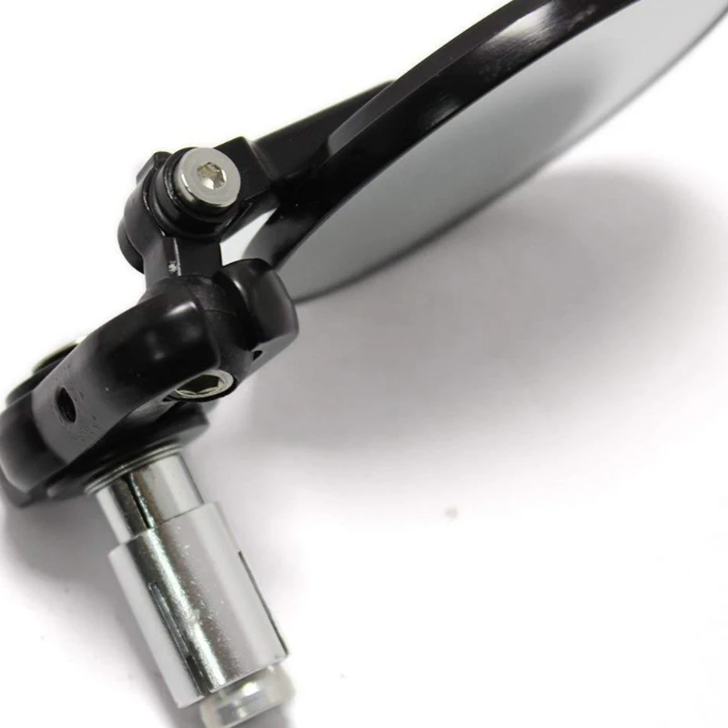 مرايا مستديرة قابلة للطي مقاس 3 بوصات زوج مرايا جانبية مستديرة قابلة للطي لمقود 20 مم #3