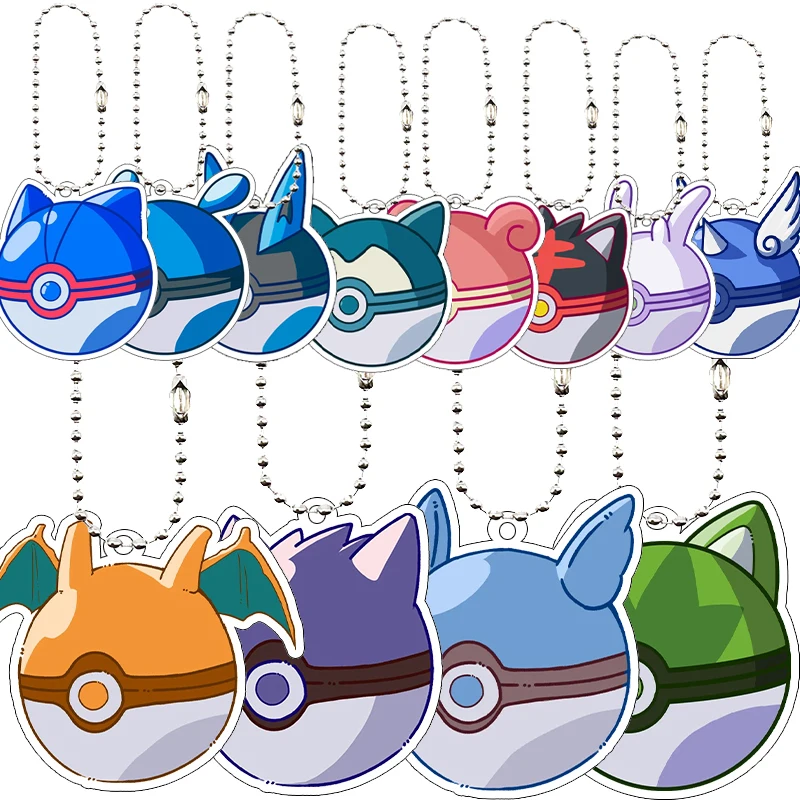 

Креативный аниме Charizard Wartortle Blastoise Gengar Eevee Transform Карманный шар-монстр Акриловый брелок Подвеска Автомобиль Шарм Игрушки
